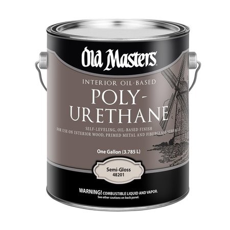 OLD MASTERS Semi-Gloss Clear Oil-Based Polyurethane 1 gal 48201